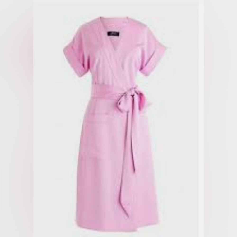 NWT J. Crew Wrap Dress in Lilac Pink/Lavender (Size Small) 🩷🪻